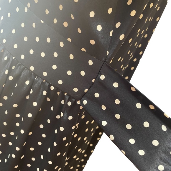 Vintage Victoria’s Secret Gold Label Long Robe with Polka Dots - Picture 9 of 11